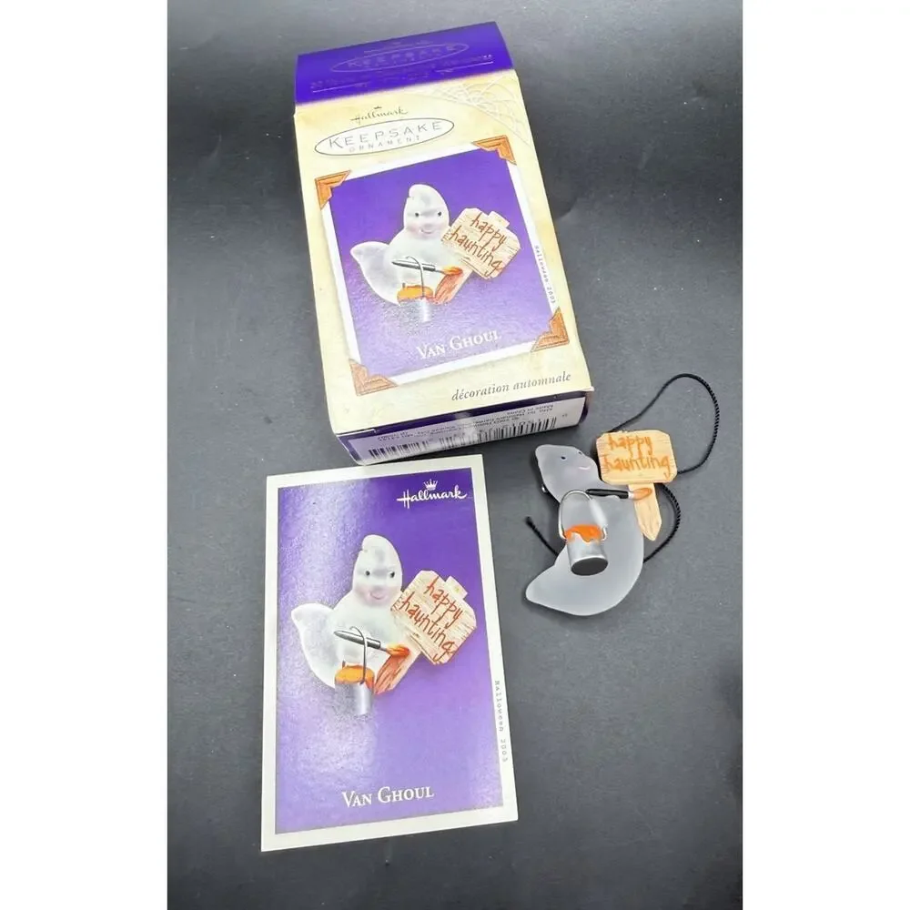 Hallmark Van Ghoul Halloween Keepsake Ornament Ghost 2003 QFO6007 MIB! -44D